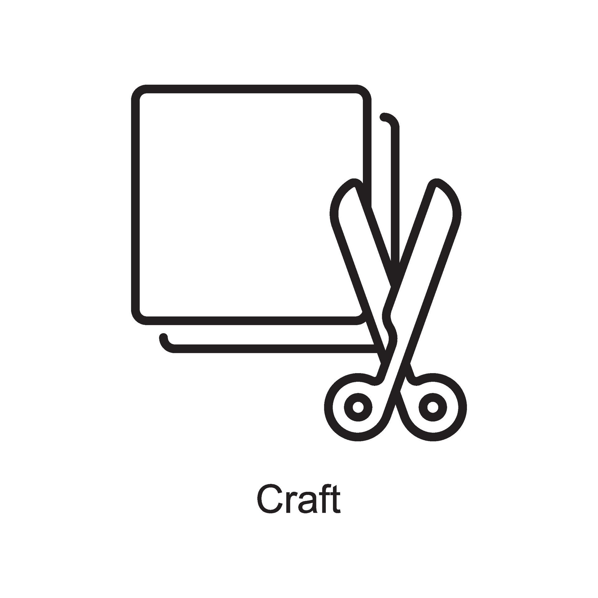 Arts And Crafts Clipart Black And White