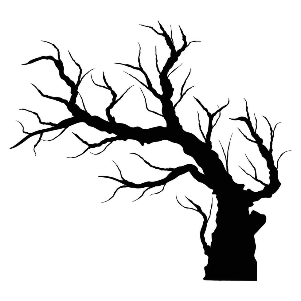 trees silhouettes. Black silhouettes of trees halloween vector