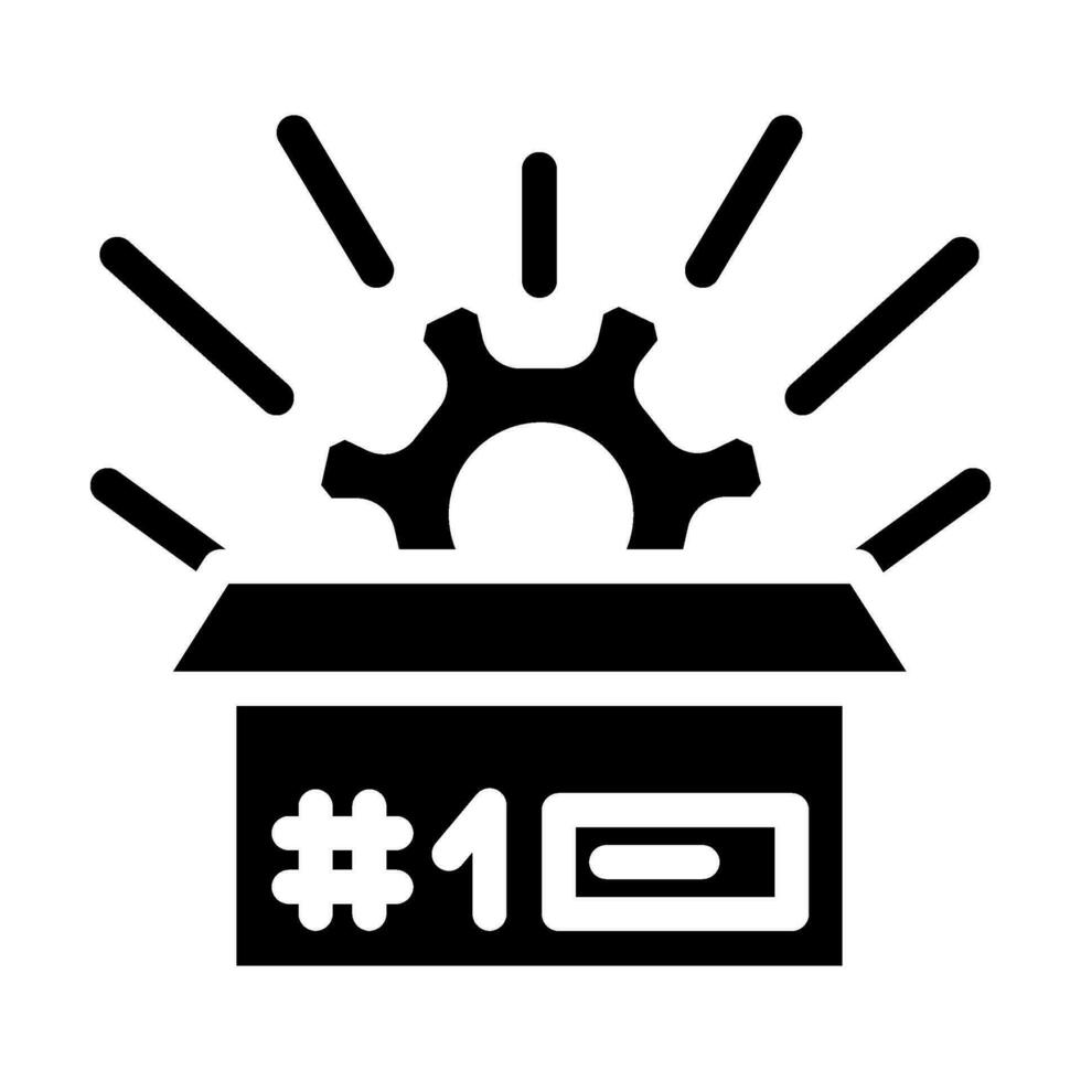 custom manufacturing engineer glyph icon vector illustration