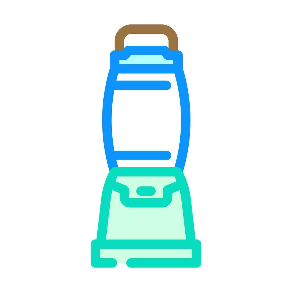 camping lantern glamping color icon vector illustration