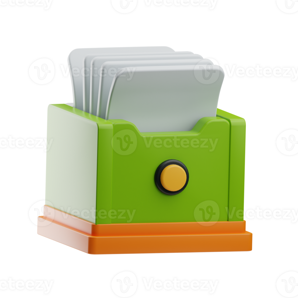 note and finance File illustration 3d png