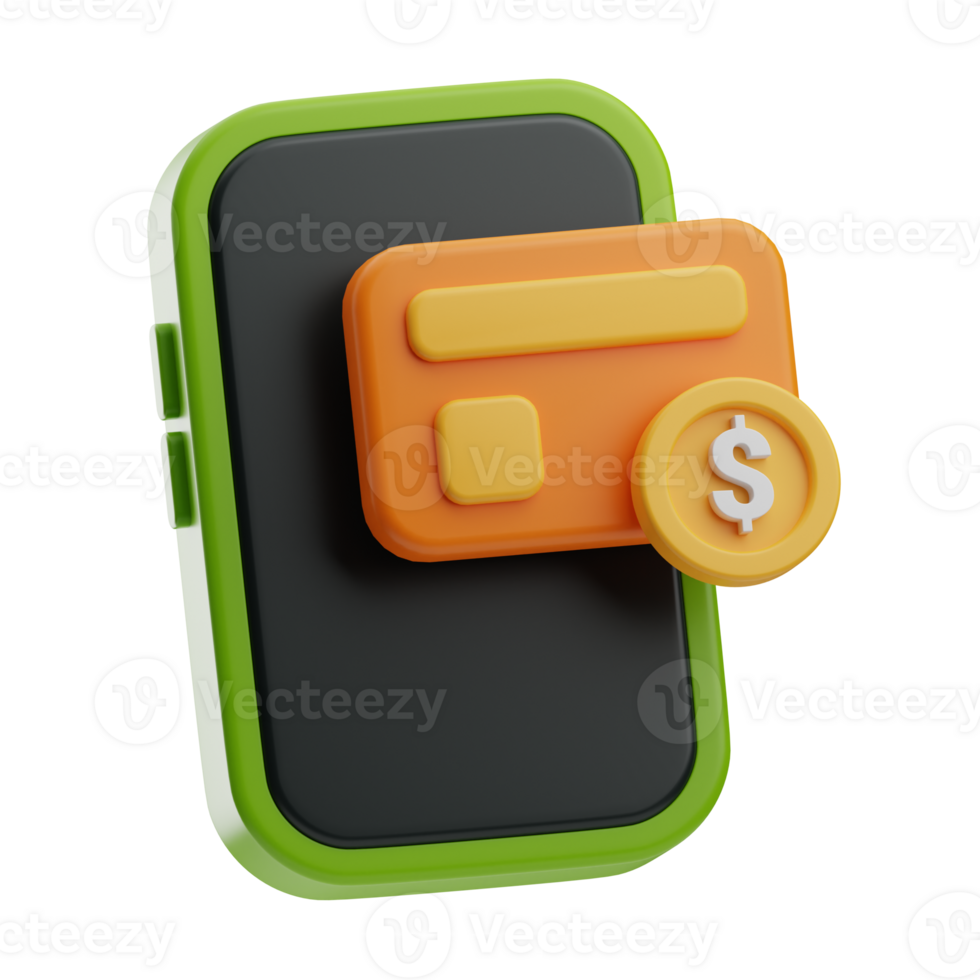note and finance credit card illustration 3d png