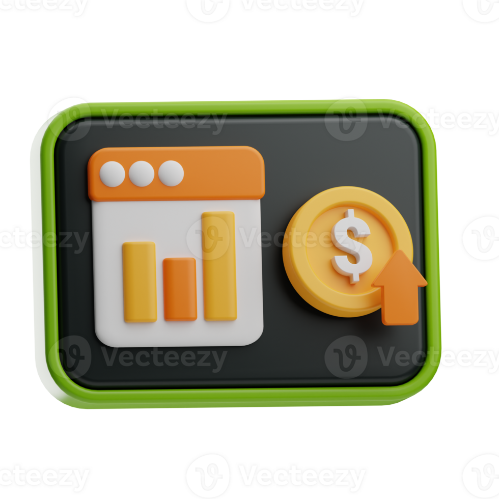 note and finance finance growth illustration 3d png