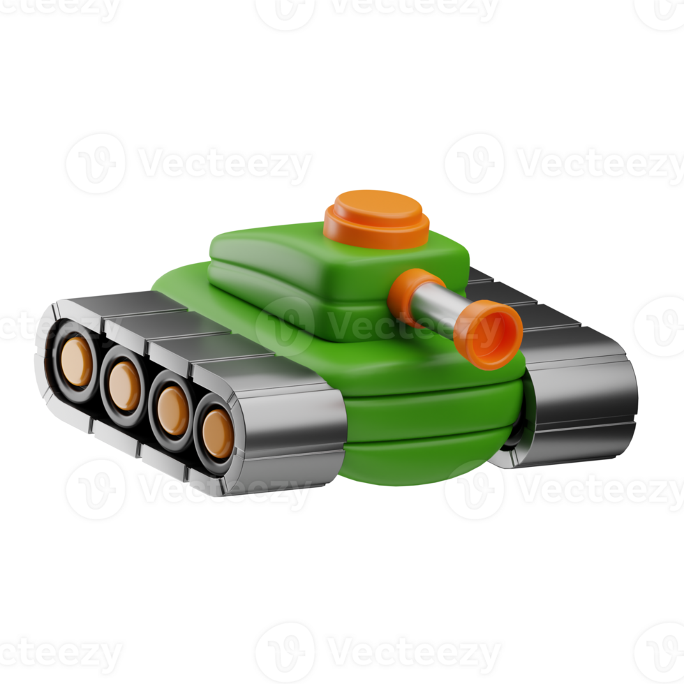 military tank illustration 3d png