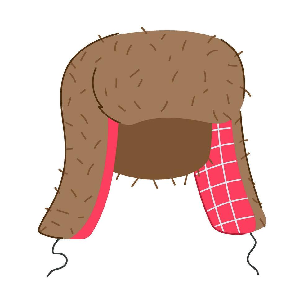 frío invierno sombrero hombre dibujos animados vector ilustración