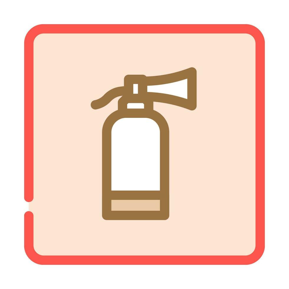 fire extinguisher color icon vector illustration