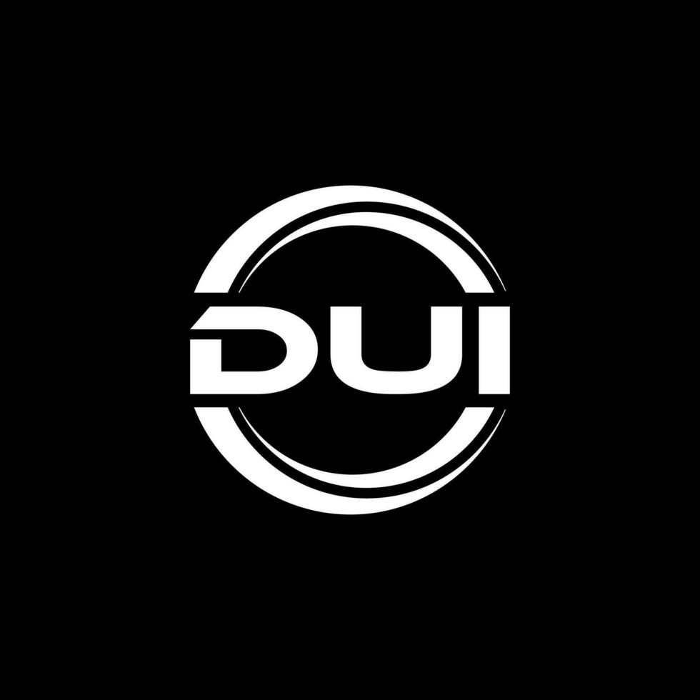 DUI Logo Design, Inspiration for a Unique Identity. Modern Elegance and Creative Design. Watermark Your Success with the Striking this Logo. vector