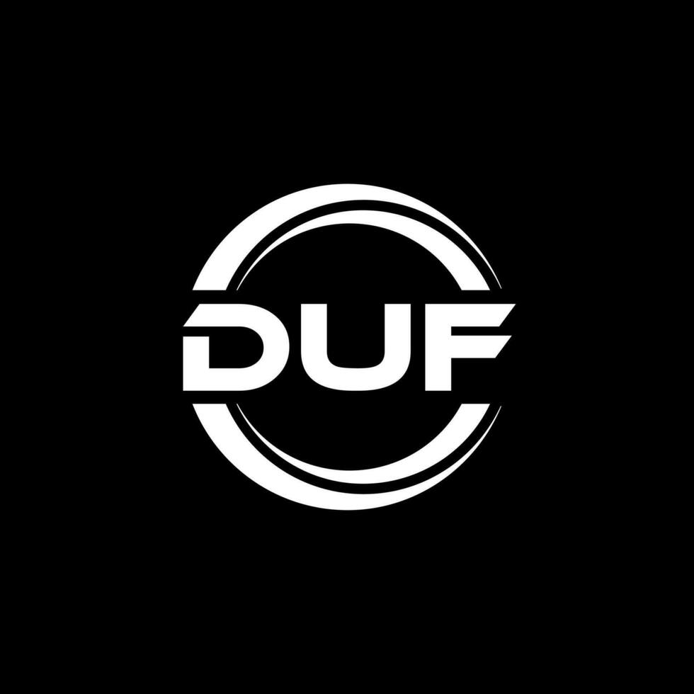 DUF Logo Design, Inspiration for a Unique Identity. Modern Elegance and Creative Design. Watermark Your Success with the Striking this Logo. vector