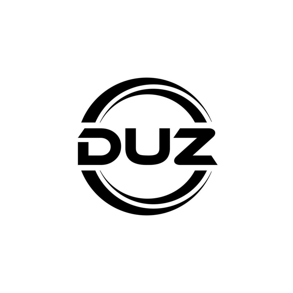 DUZ Logo Design, Inspiration for a Unique Identity. Modern Elegance and Creative Design. Watermark Your Success with the Striking this Logo. vector