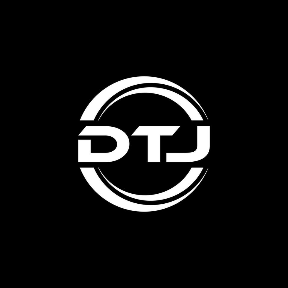 dtj logo diseño, inspiración para un único identidad. moderno elegancia y creativo diseño. filigrana tu éxito con el sorprendentes esta logo. vector
