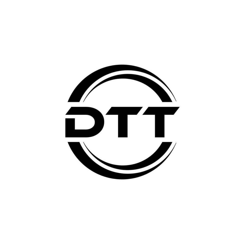 DTT Logo Design, Inspiration for a Unique Identity. Modern Elegance and Creative Design. Watermark Your Success with the Striking this Logo. vector