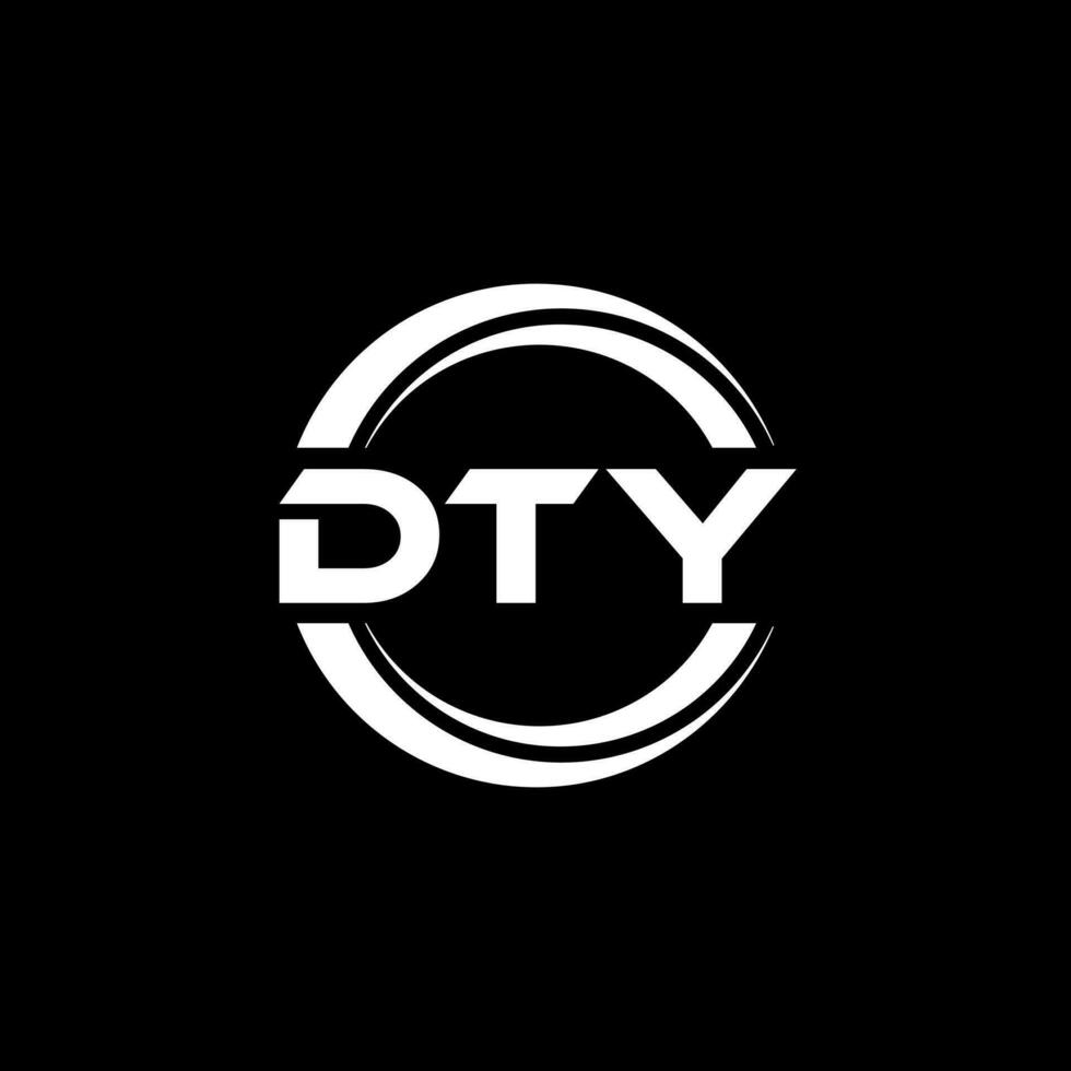 dty logo diseño, inspiración para un único identidad. moderno elegancia y creativo diseño. filigrana tu éxito con el sorprendentes esta logo. vector