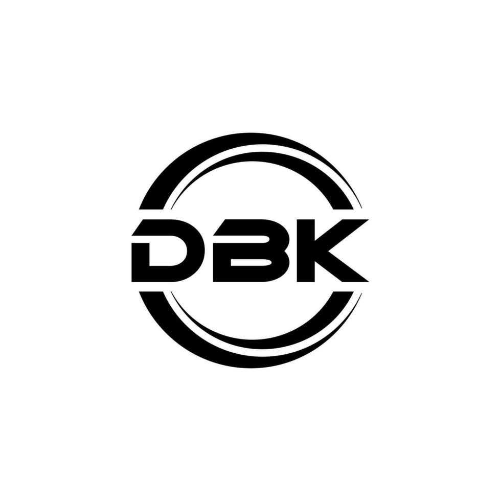 dbk logo diseño, inspiración para un único identidad. moderno elegancia y creativo diseño. filigrana tu éxito con el sorprendentes esta logo. vector