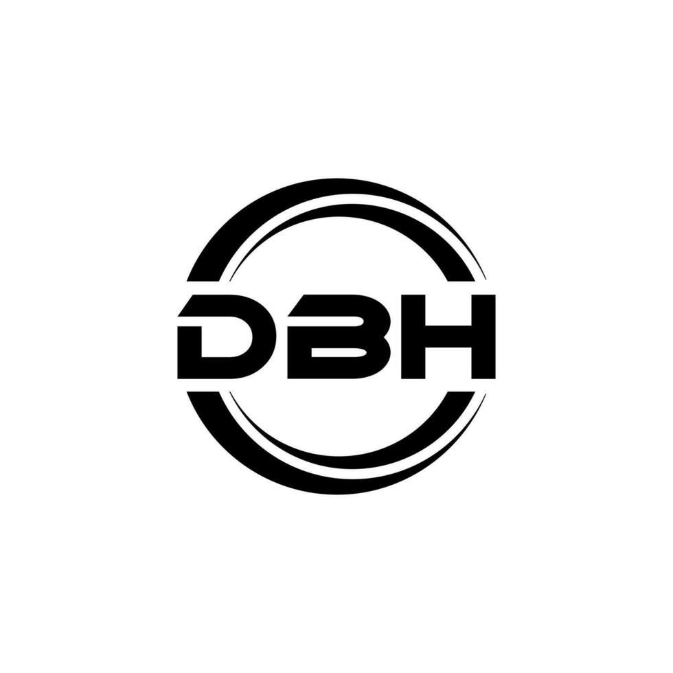 DBH Logo Design, Inspiration for a Unique Identity. Modern Elegance and Creative Design. Watermark Your Success with the Striking this Logo. vector