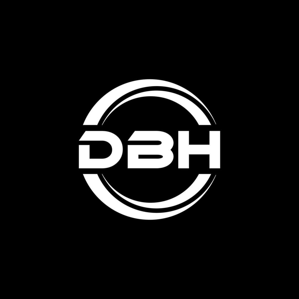 DBH Logo Design, Inspiration for a Unique Identity. Modern Elegance and Creative Design. Watermark Your Success with the Striking this Logo. vector
