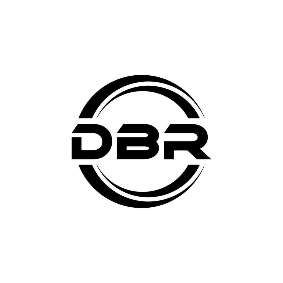 dbr logo diseño, inspiración para un único identidad. moderno elegancia y creativo diseño. filigrana tu éxito con el sorprendentes esta logo. vector