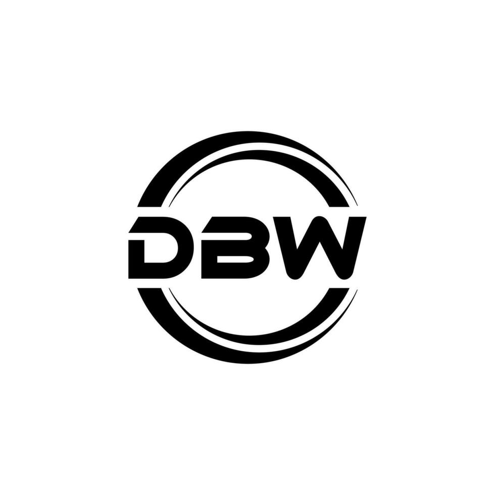 DBW Logo Design, Inspiration for a Unique Identity. Modern Elegance and Creative Design. Watermark Your Success with the Striking this Logo. vector