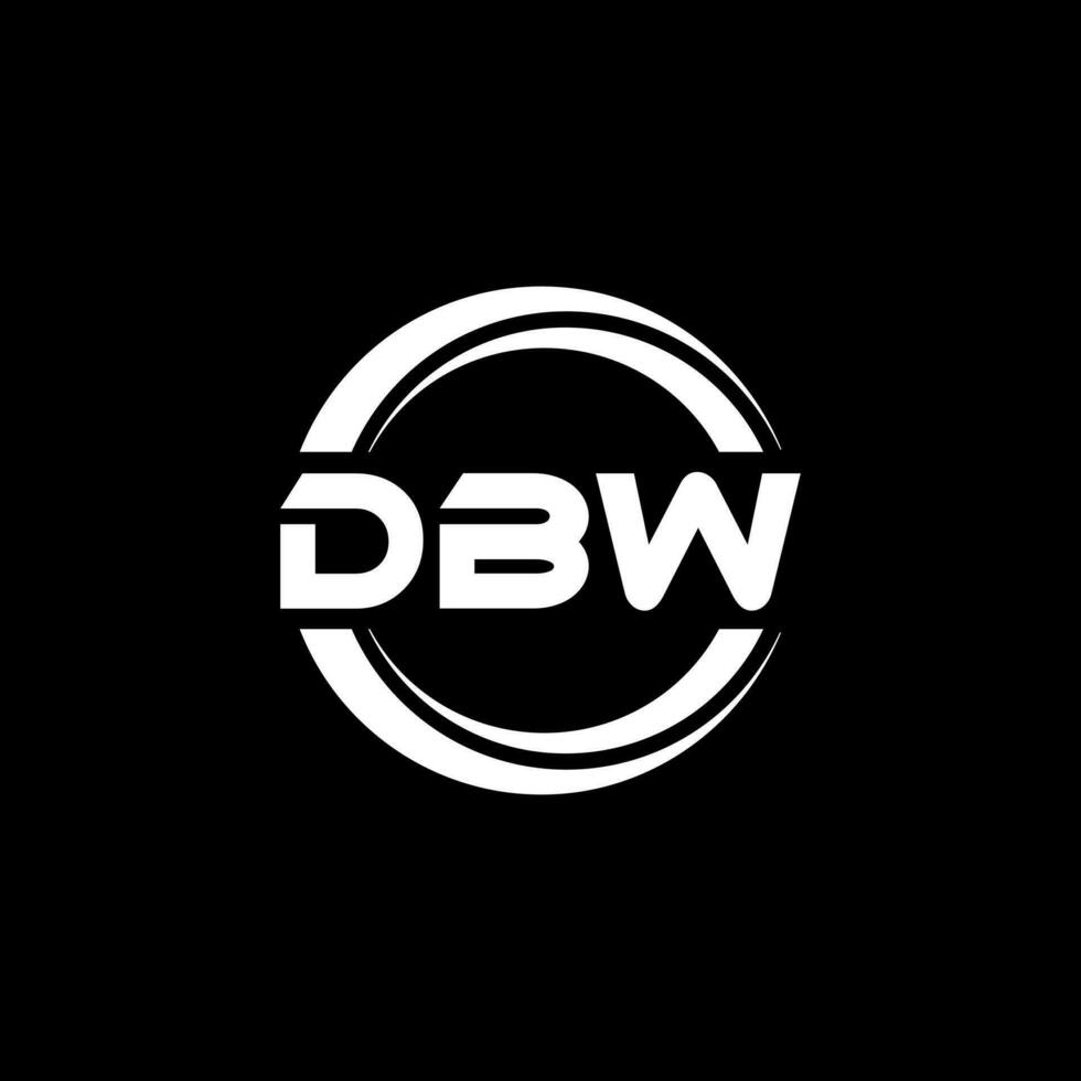 DBW Logo Design, Inspiration for a Unique Identity. Modern Elegance and Creative Design. Watermark Your Success with the Striking this Logo. vector