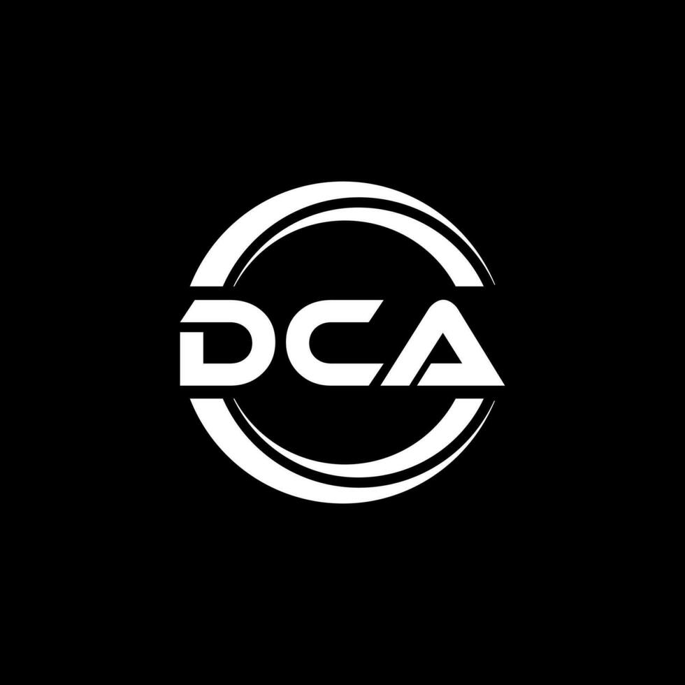 dca logo diseño, inspiración para un único identidad. moderno elegancia y creativo diseño. filigrana tu éxito con el sorprendentes esta logo. vector