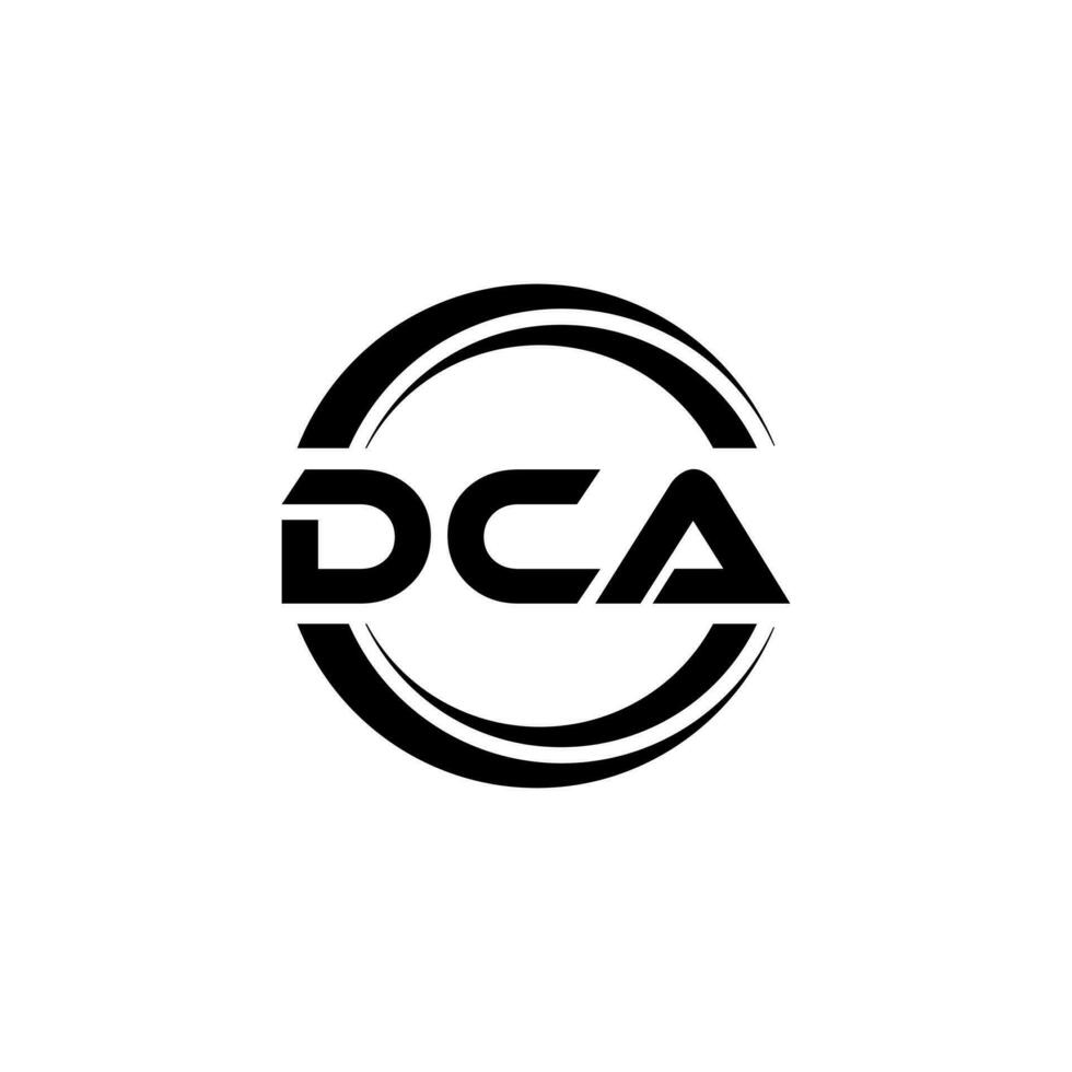 dca logo diseño, inspiración para un único identidad. moderno elegancia y creativo diseño. filigrana tu éxito con el sorprendentes esta logo. vector