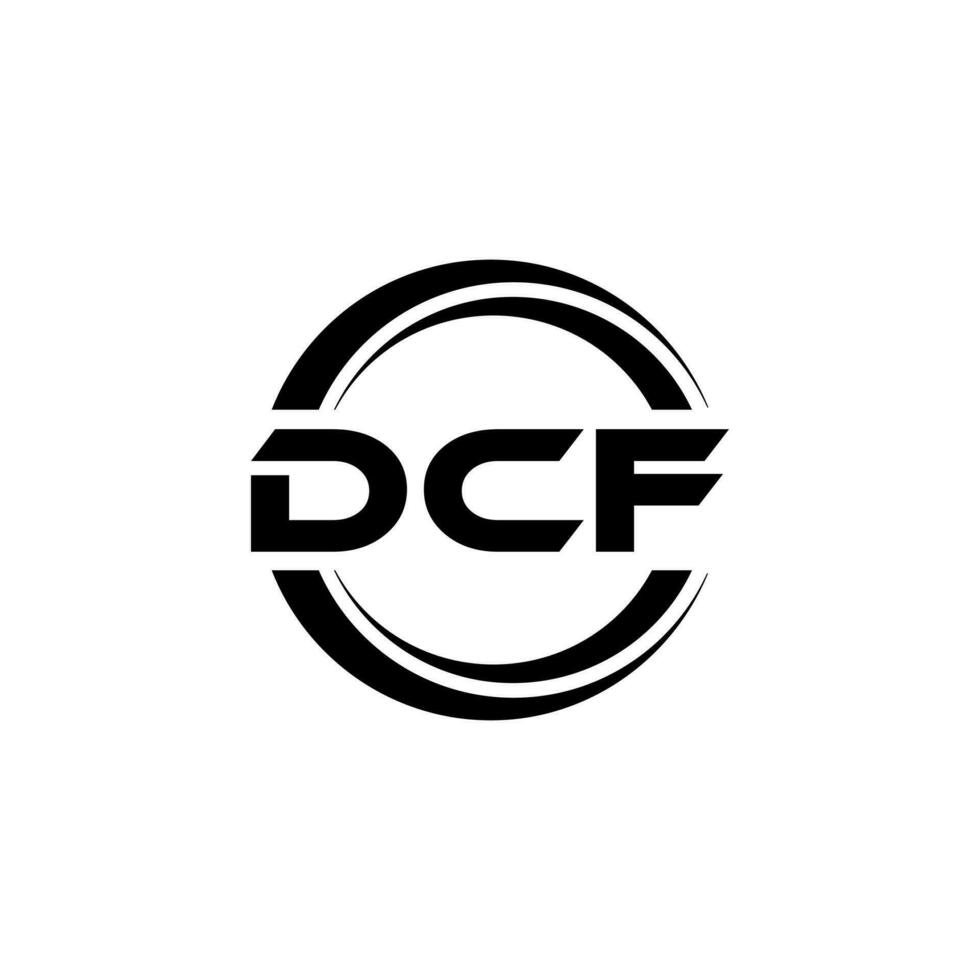 DCF Logo Design, Inspiration for a Unique Identity. Modern Elegance and Creative Design. Watermark Your Success with the Striking this Logo. vector