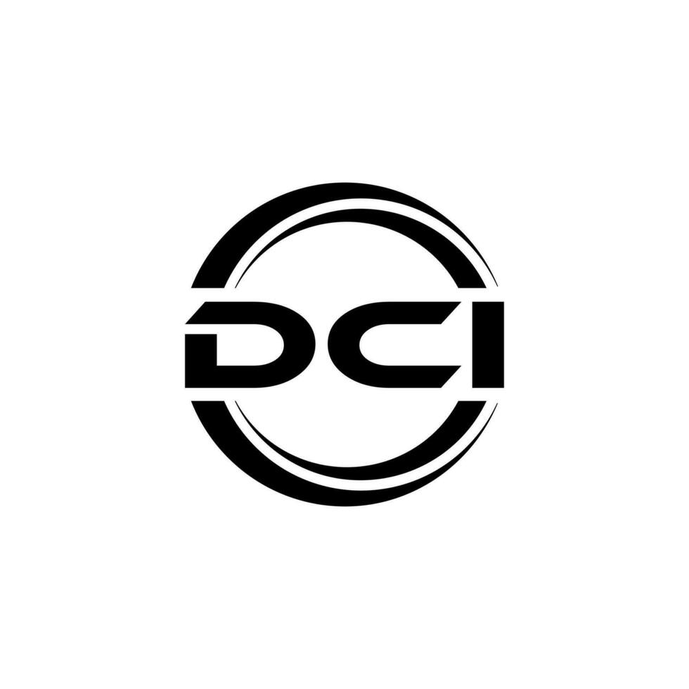 DCI logo diseño, inspiración para un único identidad. moderno elegancia y creativo diseño. filigrana tu éxito con el sorprendentes esta logo. vector