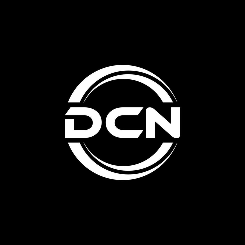 dcn logo diseño, inspiración para un único identidad. moderno elegancia y creativo diseño. filigrana tu éxito con el sorprendentes esta logo. vector