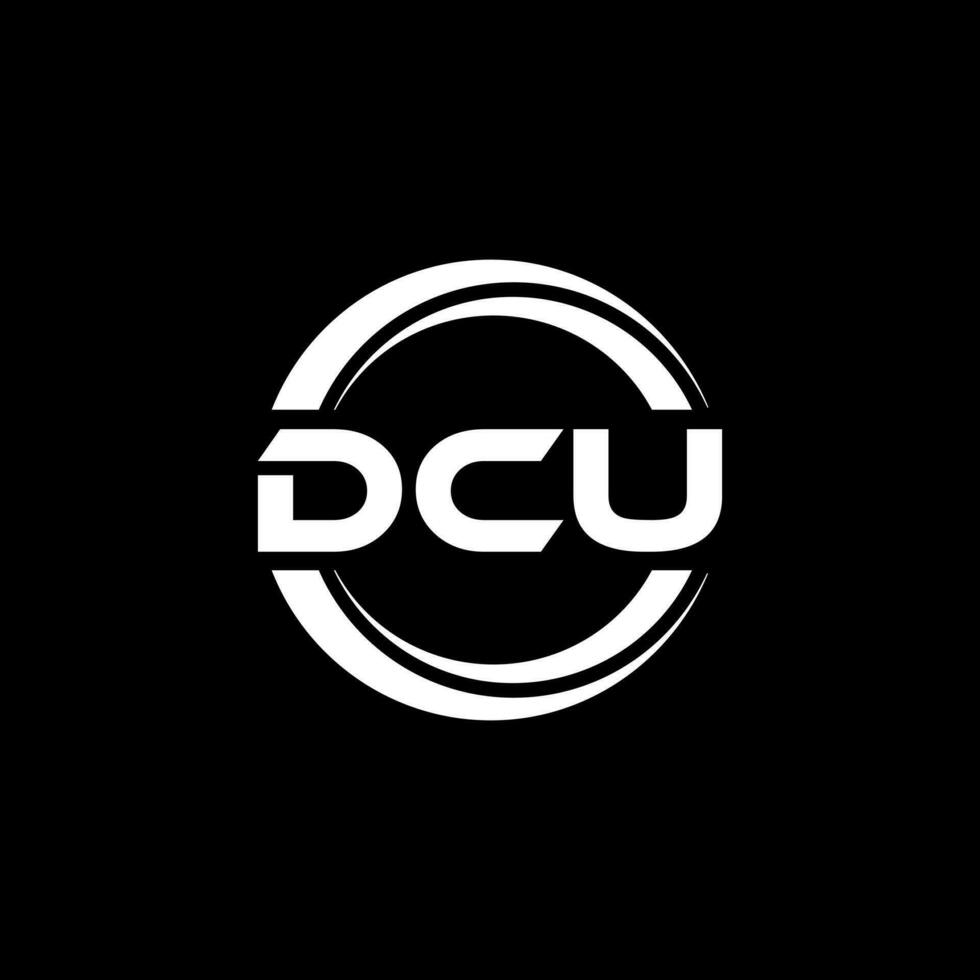 DCU Logo Design, Inspiration for a Unique Identity. Modern Elegance and Creative Design. Watermark Your Success with the Striking this Logo. vector
