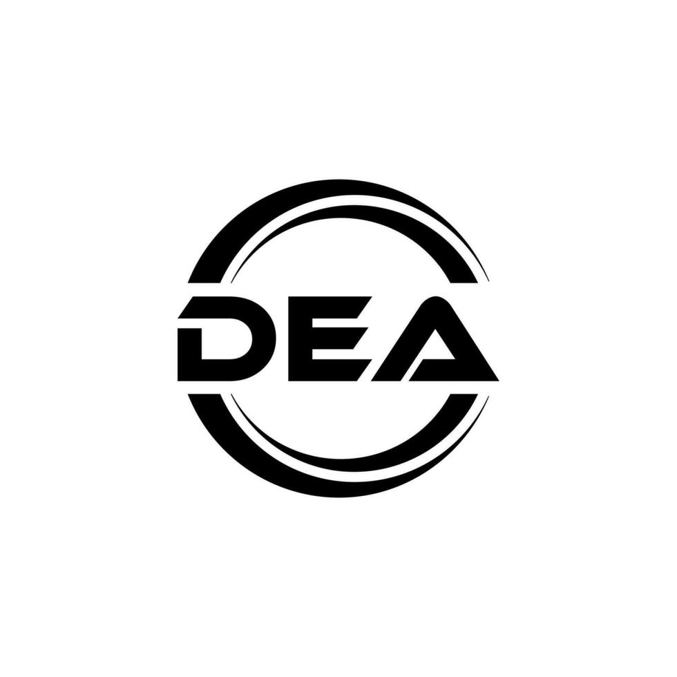 DEA Logo Design, Inspiration for a Unique Identity. Modern Elegance and Creative Design. Watermark Your Success with the Striking this Logo. vector