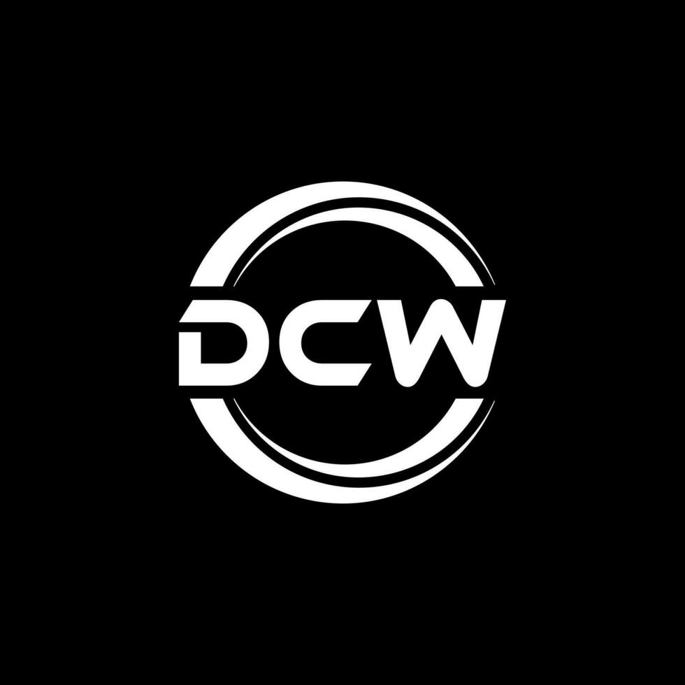 DCW Logo Design, Inspiration for a Unique Identity. Modern Elegance and Creative Design. Watermark Your Success with the Striking this Logo. vector