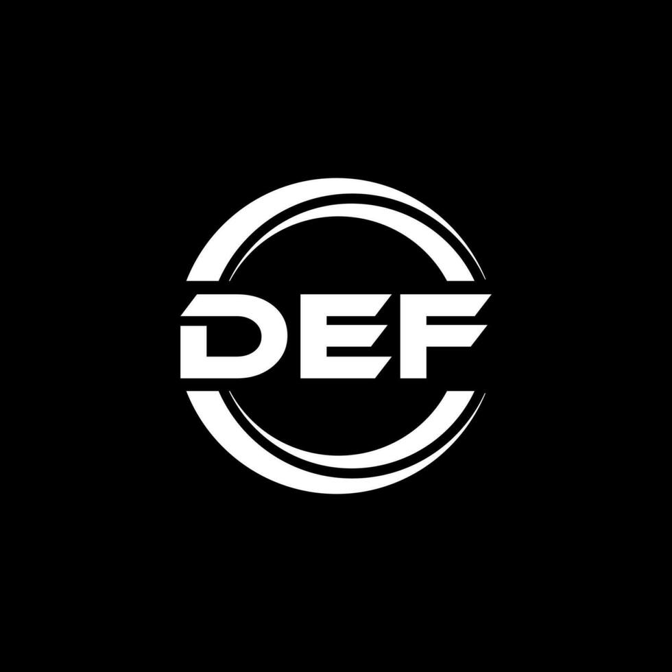 DEF Logo Design, Inspiration for a Unique Identity. Modern Elegance and Creative Design. Watermark Your Success with the Striking this Logo. vector