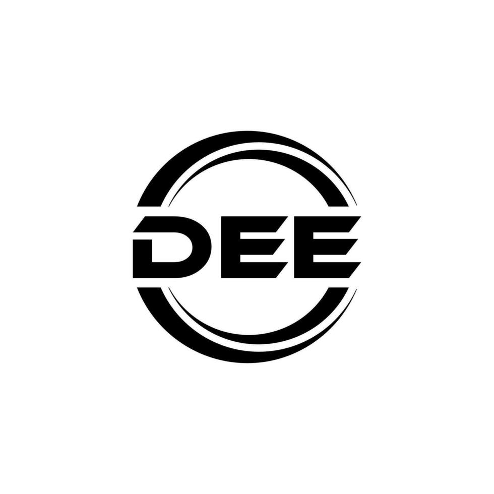 DEE Logo Design, Inspiration for a Unique Identity. Modern Elegance and Creative Design. Watermark Your Success with the Striking this Logo. vector