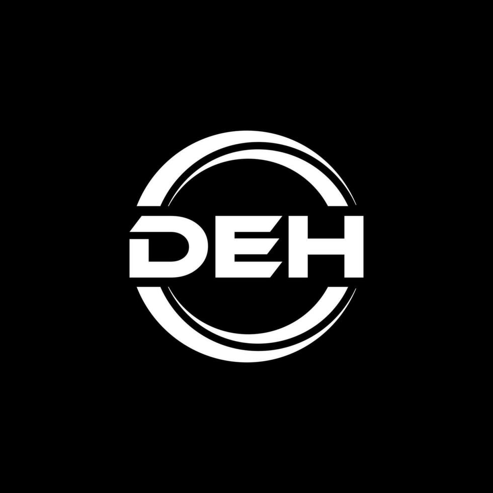 DEH Logo Design, Inspiration for a Unique Identity. Modern Elegance and Creative Design. Watermark Your Success with the Striking this Logo. vector