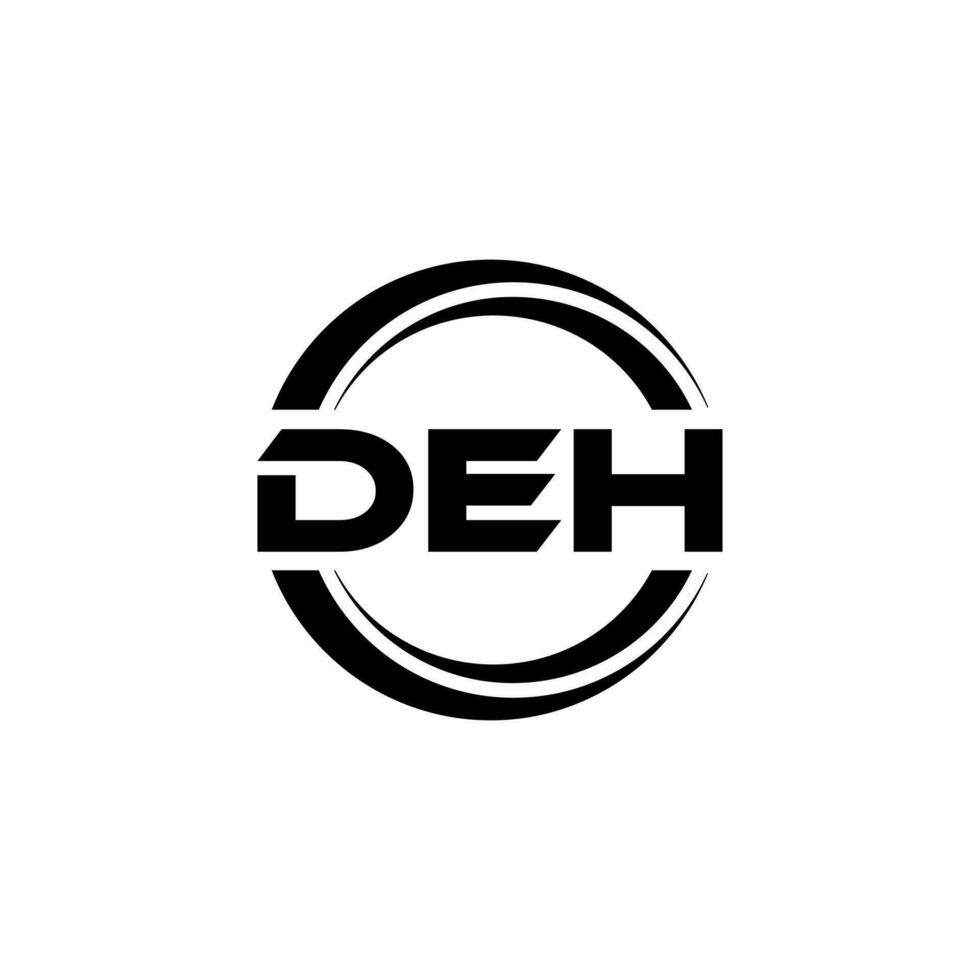 DEH Logo Design, Inspiration for a Unique Identity. Modern Elegance and Creative Design. Watermark Your Success with the Striking this Logo. vector