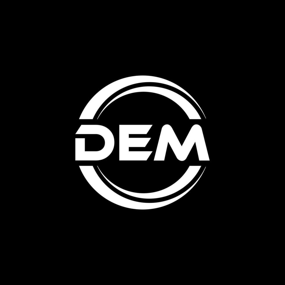 DEM Logo Design, Inspiration for a Unique Identity. Modern Elegance and Creative Design. Watermark Your Success with the Striking this Logo. vector