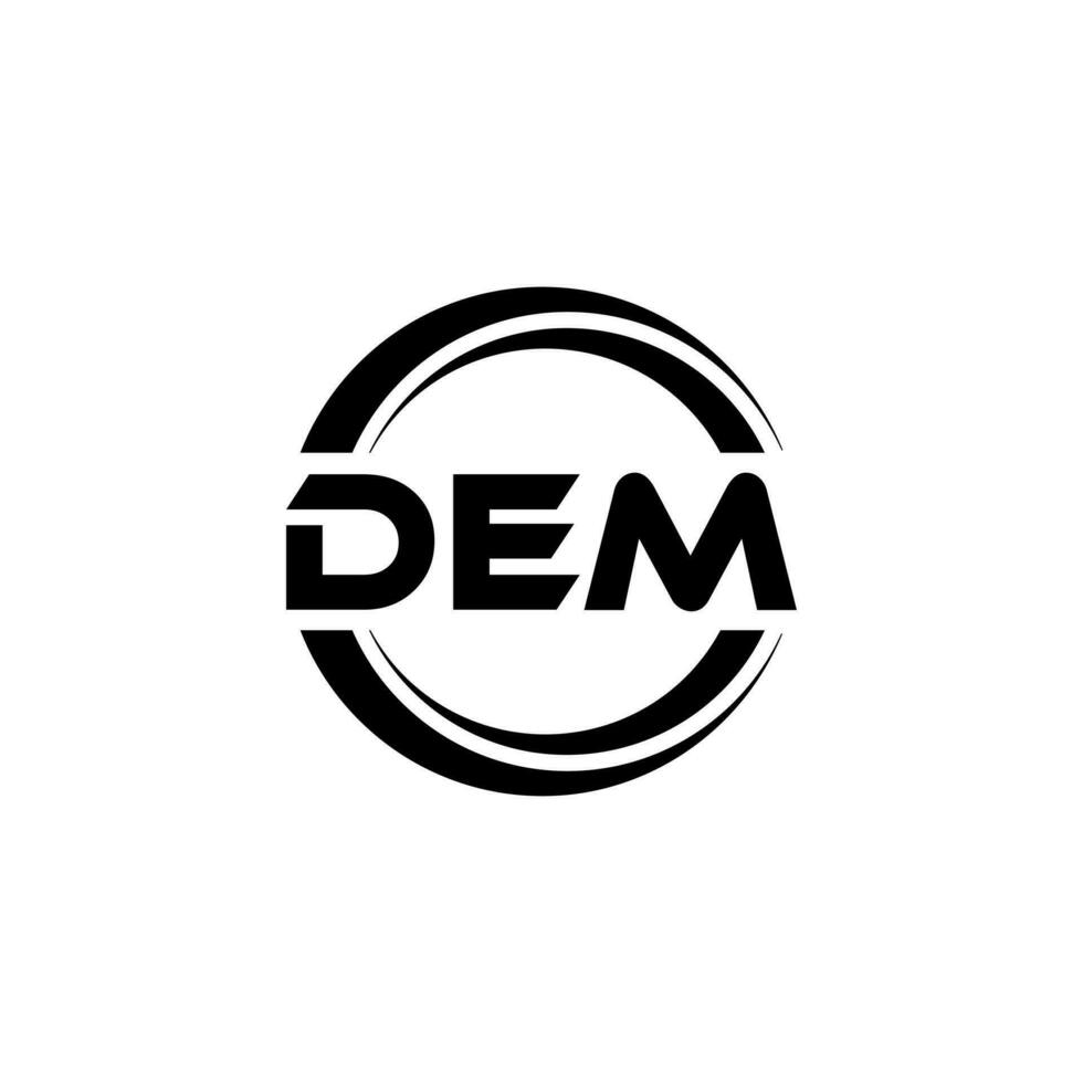 DEM Logo Design, Inspiration for a Unique Identity. Modern Elegance and Creative Design. Watermark Your Success with the Striking this Logo. vector