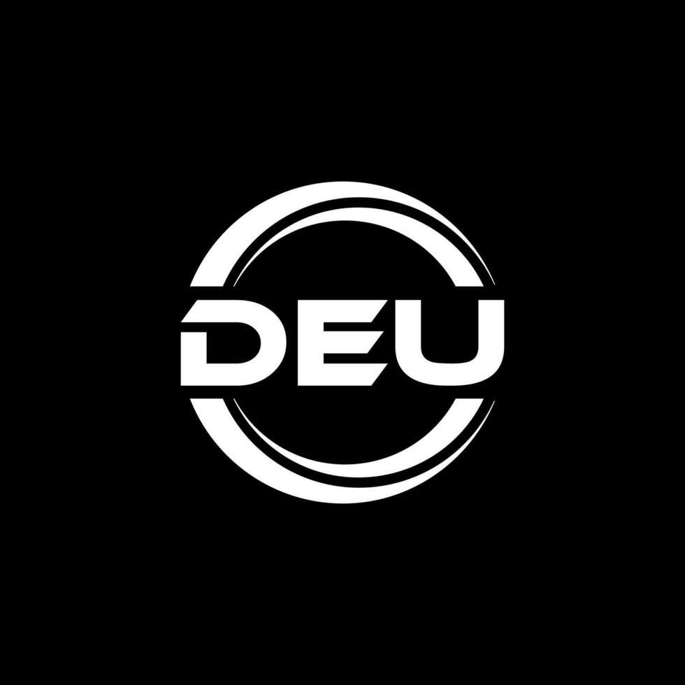 DEU Logo Design, Inspiration for a Unique Identity. Modern Elegance and Creative Design. Watermark Your Success with the Striking this Logo. vector