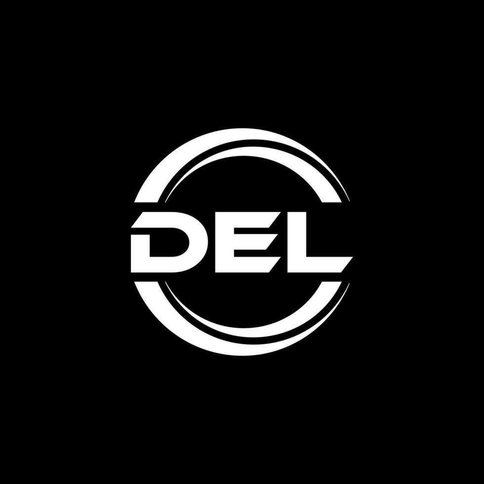 DEL Logo Design, Inspiration for a Unique Identity. Modern Elegance and Creative Design. Watermark Your Success with the Striking this Logo. vector