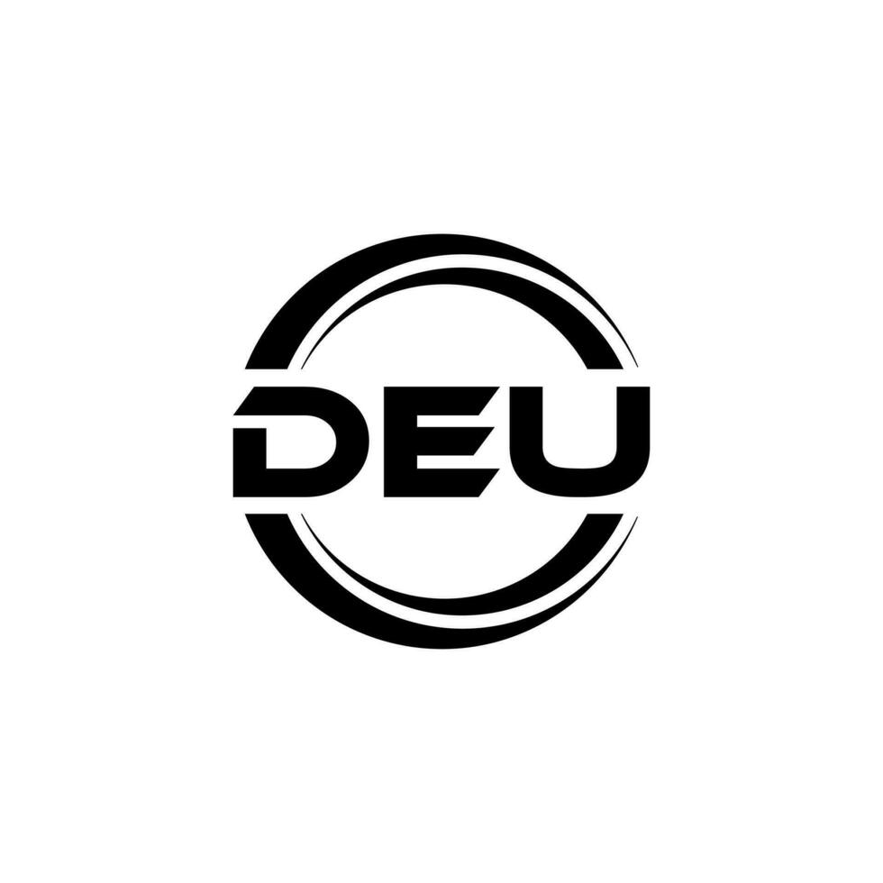 DEU Logo Design, Inspiration for a Unique Identity. Modern Elegance and Creative Design. Watermark Your Success with the Striking this Logo. vector