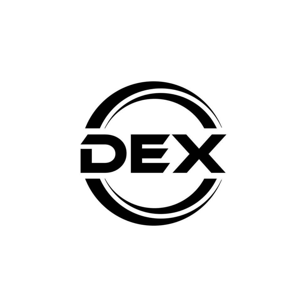 DEX Logo Design, Inspiration for a Unique Identity. Modern Elegance and Creative Design. Watermark Your Success with the Striking this Logo. vector