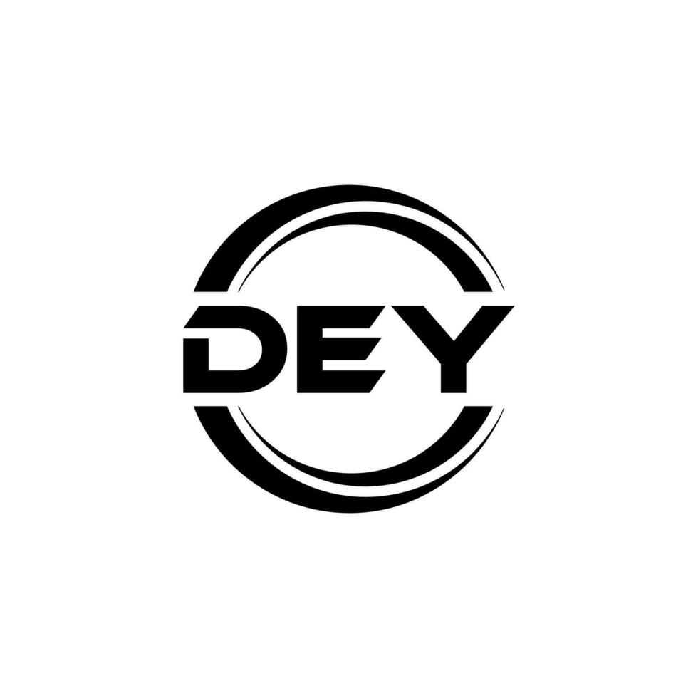 DEY Logo Design, Inspiration for a Unique Identity. Modern Elegance and Creative Design. Watermark Your Success with the Striking this Logo. vector