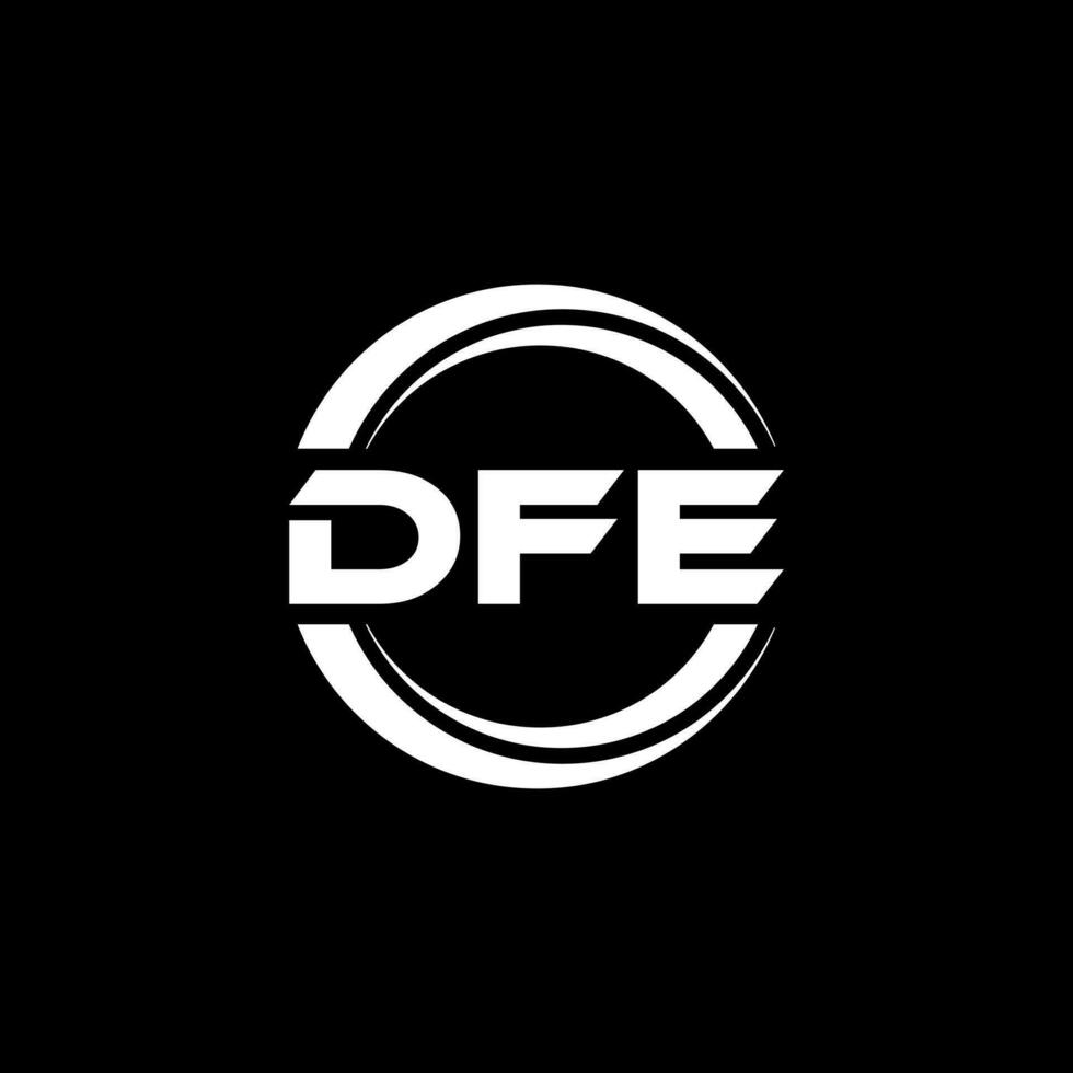 DFE Logo Design, Inspiration for a Unique Identity. Modern Elegance and Creative Design. Watermark Your Success with the Striking this Logo. vector