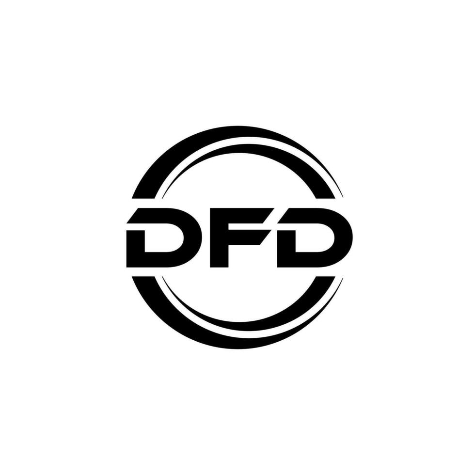 dfd logo diseño, inspiración para un único identidad. moderno elegancia y creativo diseño. filigrana tu éxito con el sorprendentes esta logo. vector