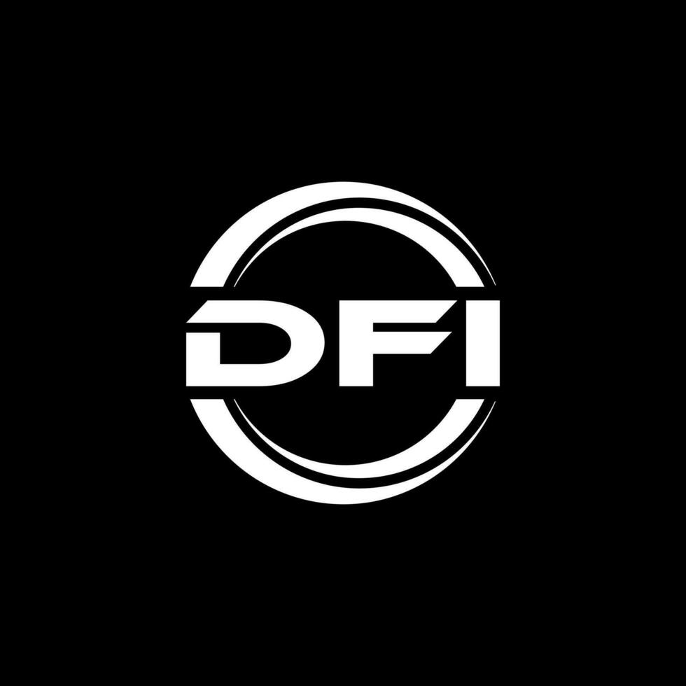 DFI Logo Design, Inspiration for a Unique Identity. Modern Elegance and Creative Design. Watermark Your Success with the Striking this Logo. vector