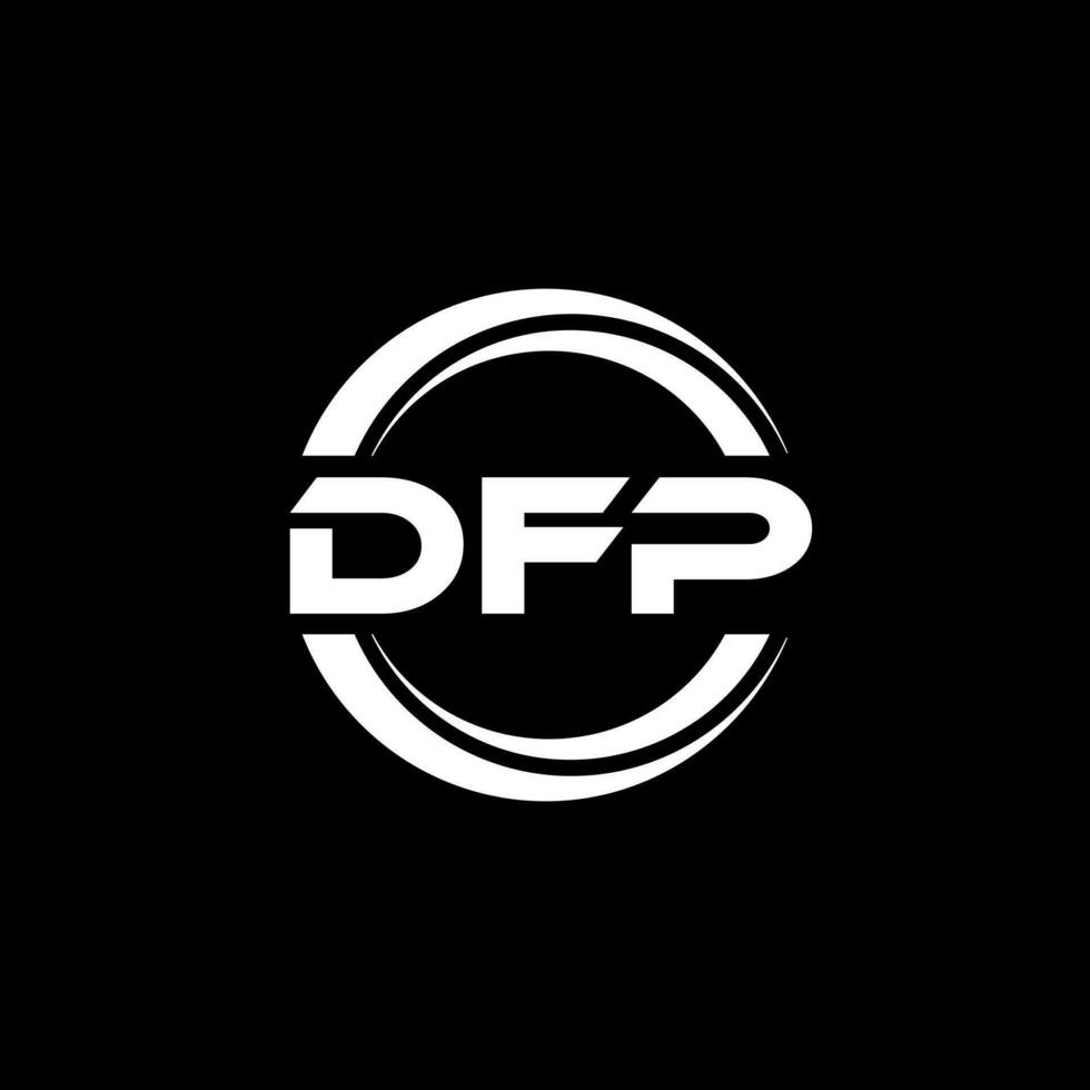 DFP Logo Design, Inspiration for a Unique Identity. Modern Elegance and Creative Design. Watermark Your Success with the Striking this Logo. vector