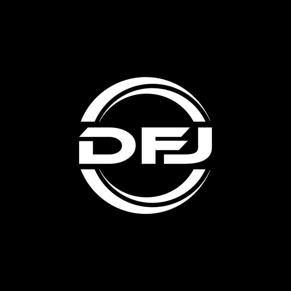 DFJ Logo Design, Inspiration for a Unique Identity. Modern Elegance and Creative Design. Watermark Your Success with the Striking this Logo. vector