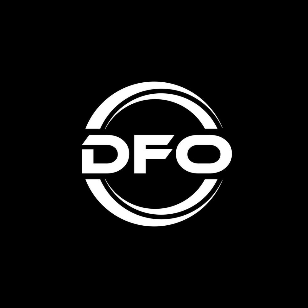 dfo logo diseño, inspiración para un único identidad. moderno elegancia y creativo diseño. filigrana tu éxito con el sorprendentes esta logo. vector