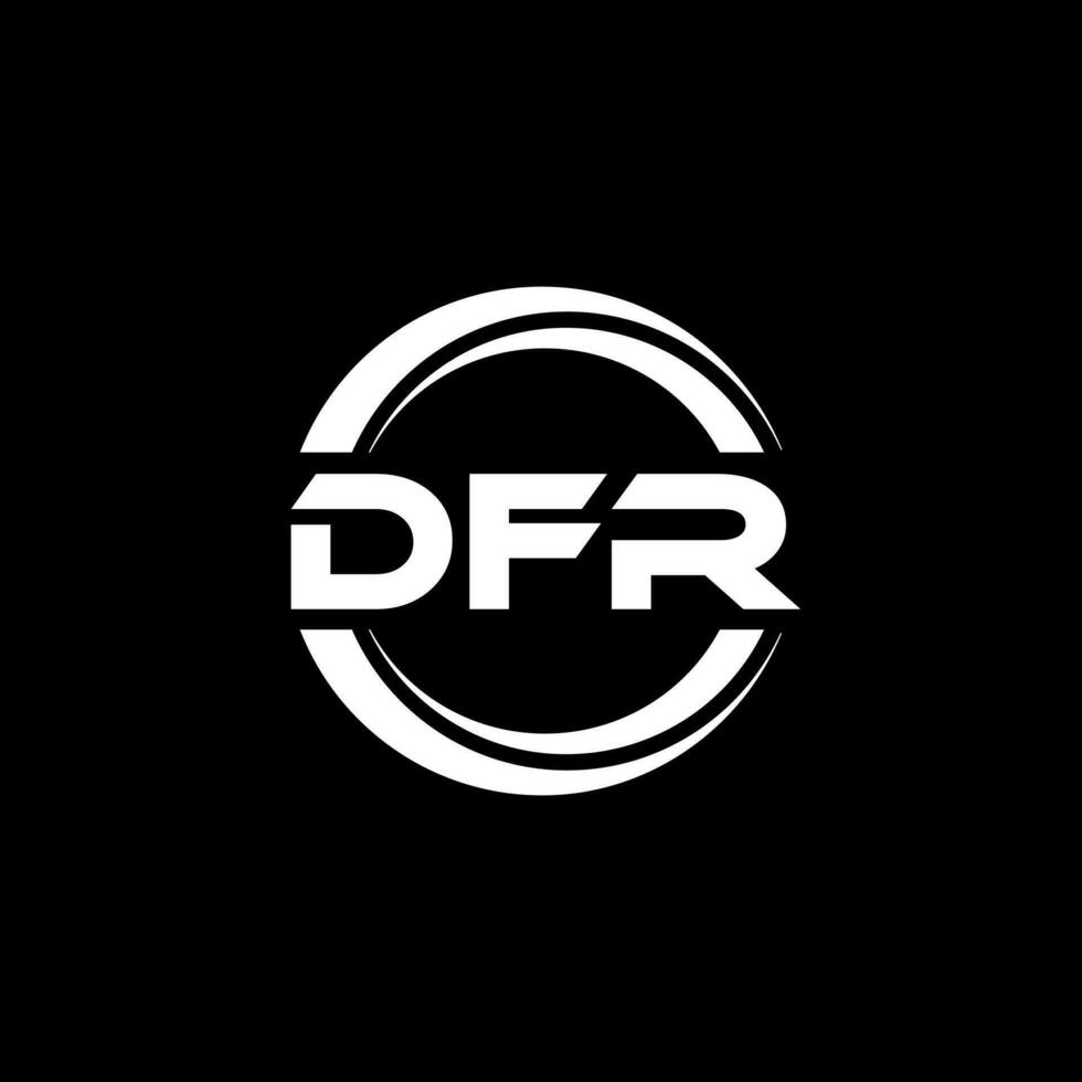 DFR Logo Design, Inspiration for a Unique Identity. Modern Elegance and Creative Design. Watermark Your Success with the Striking this Logo. vector