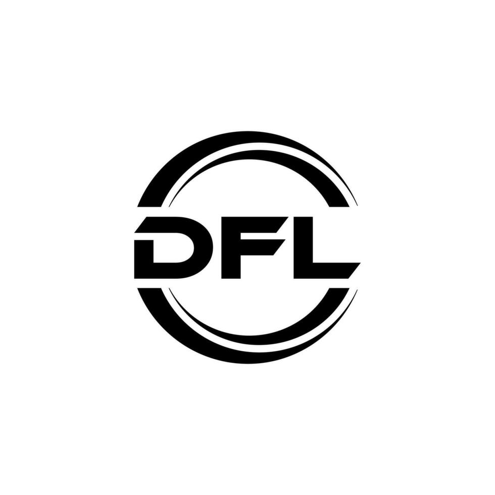 DFL Logo Design, Inspiration for a Unique Identity. Modern Elegance and Creative Design. Watermark Your Success with the Striking this Logo. vector