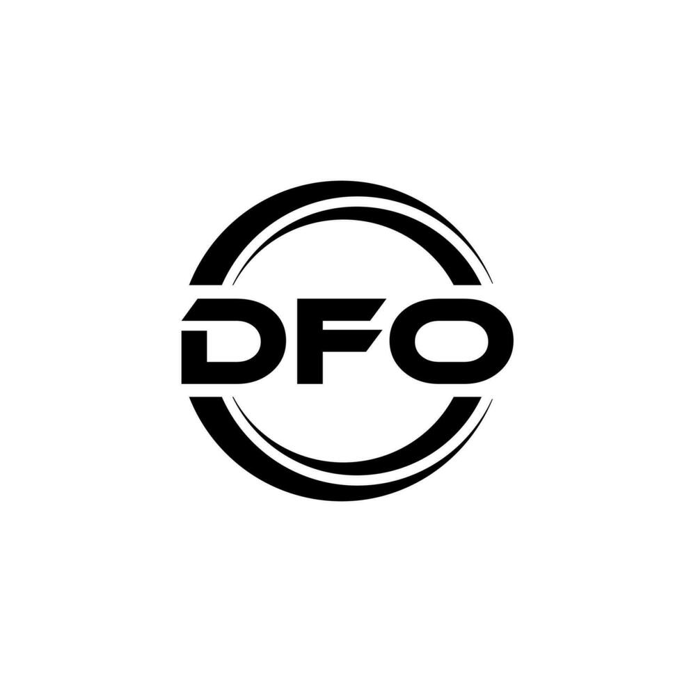 dfo logo diseño, inspiración para un único identidad. moderno elegancia y creativo diseño. filigrana tu éxito con el sorprendentes esta logo. vector